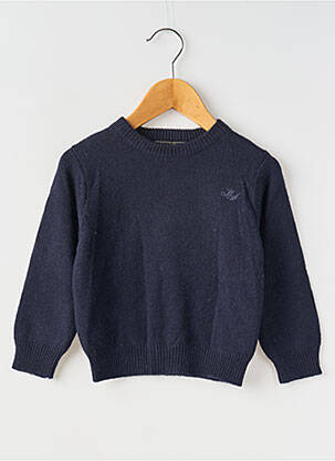 Pull broderie manches longues bleu MAYORAL garçon