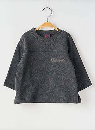 Sweat-shirt stretch manches longues gris COUDEMAIL garçon