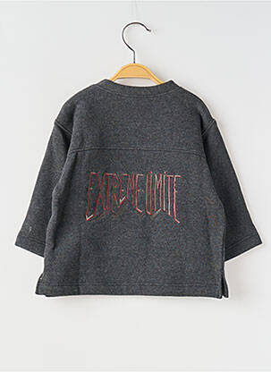 Sweat-shirt stretch manches longues gris COUDEMAIL garçon