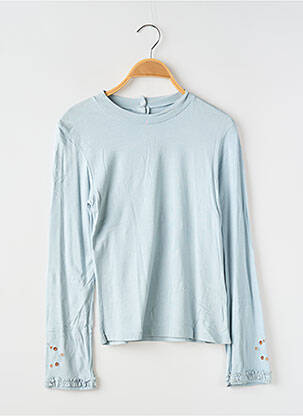 T-shirt coupe cintrée manches longues gris POMME FRAMBOISE fille