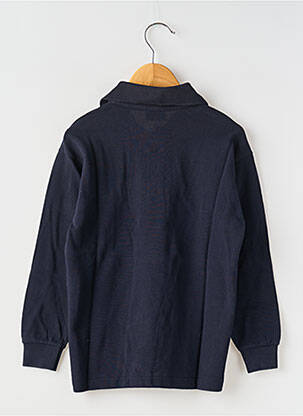 Polo manches longues manches longues bleu COUDEMAIL garçon