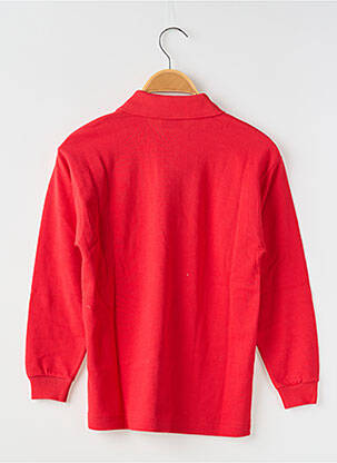 Polo manches longues manches longues rouge COUDEMAIL garçon
