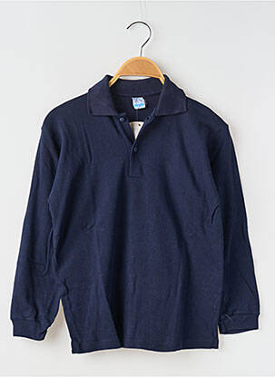 Polo stretch manches longues bleu PIRULO fille