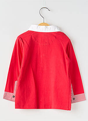 Polo manches longues manches longues rouge BERLINGOT garcon