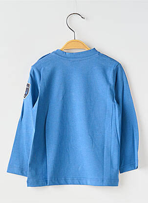 T-shirt manches longues manches longues bleu COUDEMAIL garçon