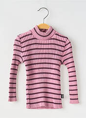 Pull col roulé rose COUDEMAIL pour fille seconde vue