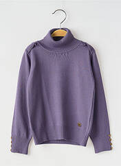 Pull col roulé violet MAYORAL pour fille seconde vue