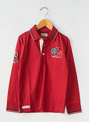 Polo rouge P'TITES CANAILLES pour garçon seconde vue