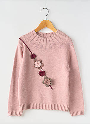 Pull rose POMME FRAMBOISE pour fille