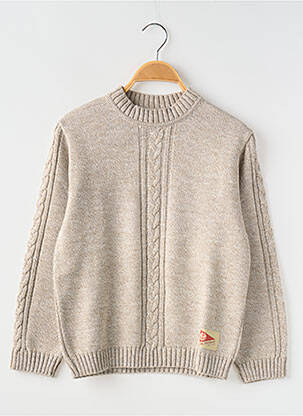 Pull beige COUDEMAIL pour garçon