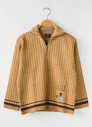 Pull marron COUDEMAIL pour garçon