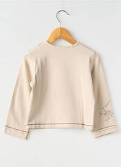 Sweat-shirt beige POMME FRAMBOISE pour fille seconde vue