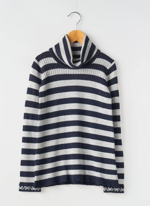 Pull col roulé bleu MAYORAL pour fille