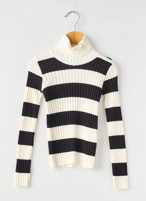 Pull col roulé noir MAYORAL pour fille