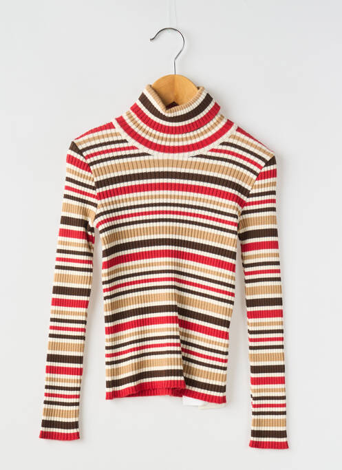 Pull col roulé rouge MAYORAL pour fille