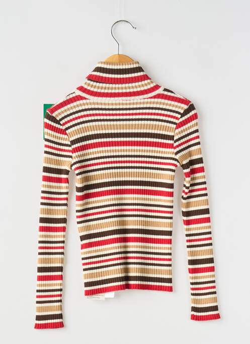 Pull col roulé rouge MAYORAL pour fille