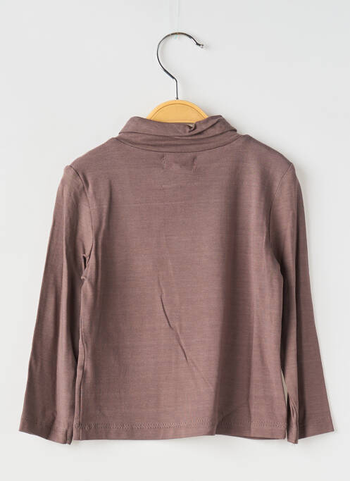 Sous-pull marron COUDEMAIL pour fille