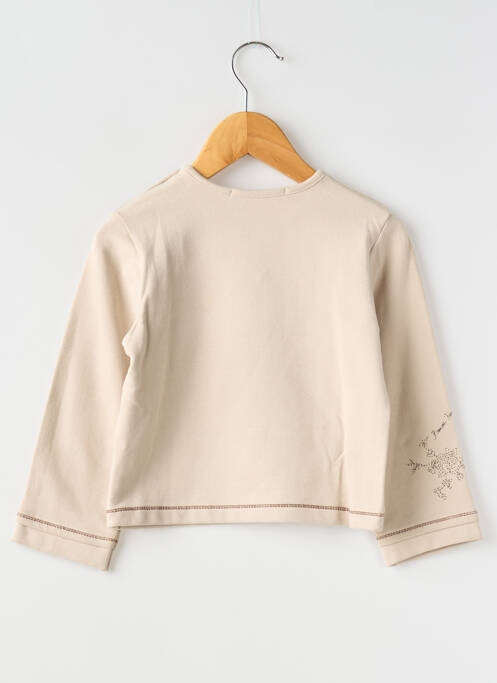 Sweat-shirt beige POMME FRAMBOISE pour fille
