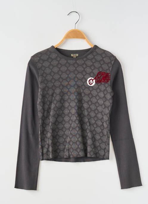 T-shirt gris CKS pour fille