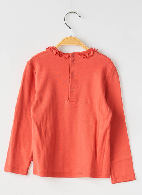 T-shirt orange LAPIN BLEU pour fille