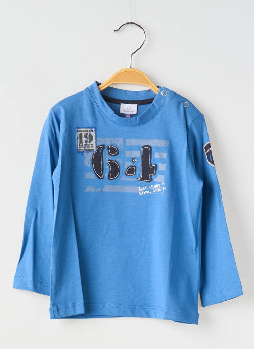 T-shirt bleu COUDEMAIL pour garçon