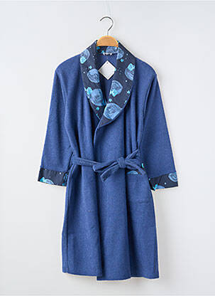 Robe de chambre manches longues bleu TITI DE LA LUNE enfant