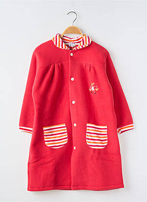Robe de chambre poches rouge TITI DE LA LUNE fille