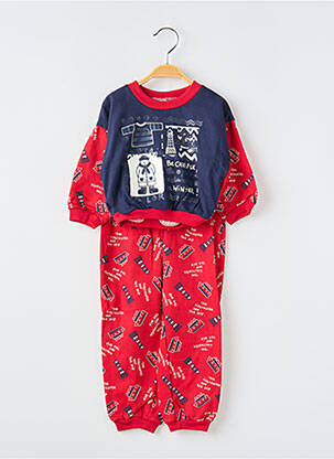 Pyjama imprimé fantaisie rouge GERARD FURNON garçon