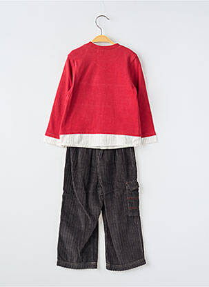 Ensemble pantalon maille fine rouge COUDEMAIL fille