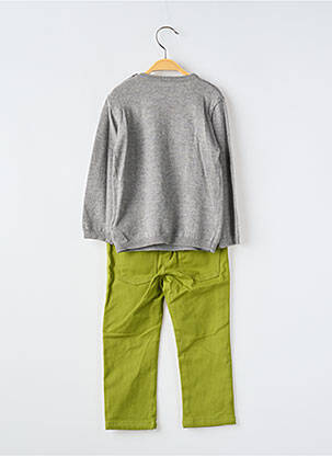 Ensemble pantalon fermeture boutonnée sur le devant vert MAYORAL garçon
