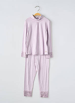 Ensemble pantalon maille fine violet MAYORAL fille