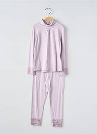 Ensemble pantalon type de haut t-shirt violet MAYORAL fille