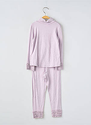 Ensemble pantalon maille fine violet MAYORAL fille