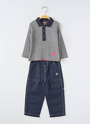 Ensemble pantalon gris ELLE EST OU LA MER pour garçon seconde vue