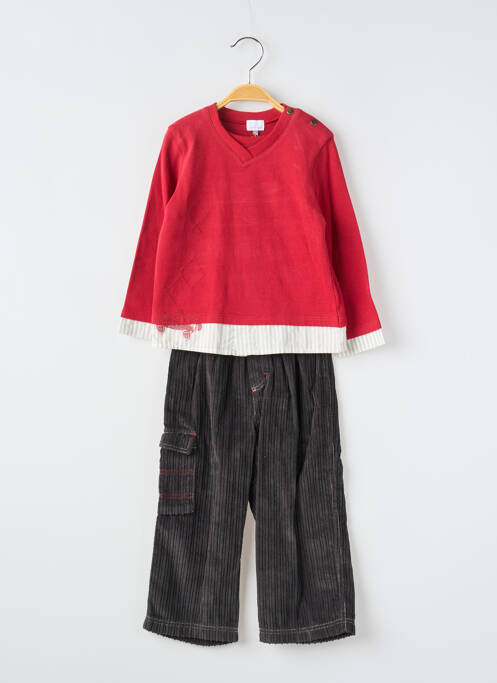 Ensemble pantalon rouge COUDEMAIL pour fille
