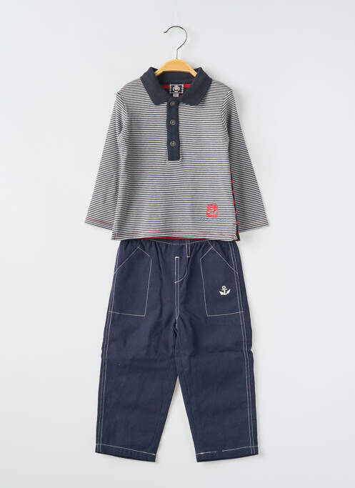 Ensemble pantalon gris ELLE EST OU LA MER pour garçon