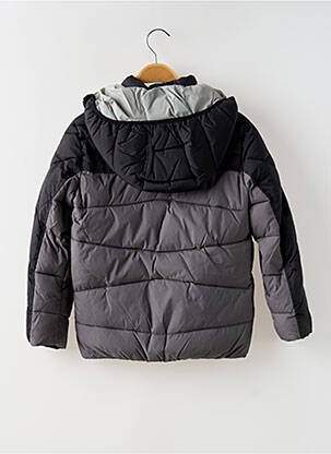 Doudoune col col montant a capuche gris MAYORAL garçon