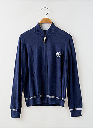 Gilet manches longues fermeture zippée sur le devant bleu NUKUTAVAKE garcon