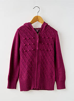 Gilet manches longues manches longues violet CKS fille