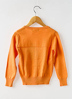 Gilet manches longues col v orange CKS fille
