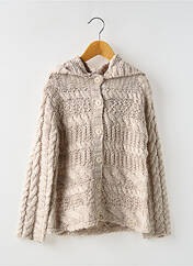 Gilet manches longues beige MAYORAL pour fille seconde vue