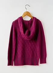 Gilet manches longues violet CKS pour fille seconde vue