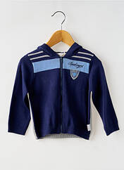 Gilet manches longues bleu BERLINGOT pour garçon seconde vue