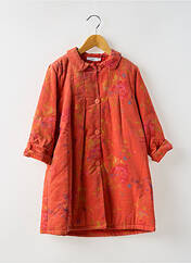 Manteau long orange COUDEMAIL pour fille seconde vue
