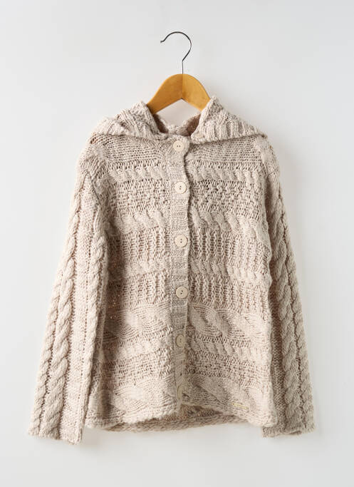 Gilet manches longues beige MAYORAL pour fille