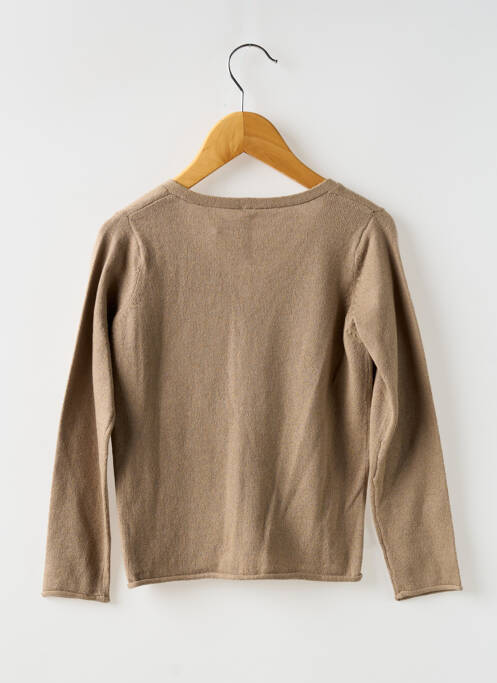 Gilet manches longues beige OCEAN SPIRIT pour fille