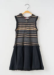 Robe mi-longue sans manche sans manche noir POMME FRAMBOISE fille