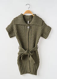 Gilet manches courtes coupe droite vert MAYORAL fille