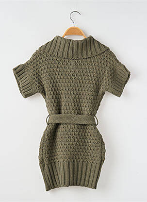 Gilet manches courtes coupe droite vert MAYORAL fille