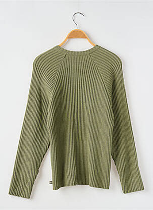 Gilet manches longues coupe cintrée vert KDM enfant